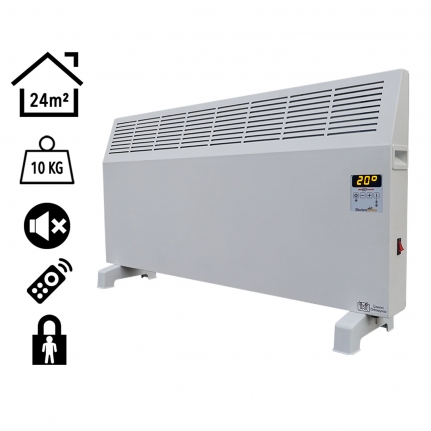 Heatbox Konvektör Isıtıcı 2000W Dijital Uzaktan Kumandalı HBK2000D