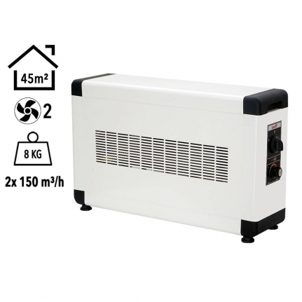 Electrokonfor Heatbox Board 4000W Fanlı Isıtıcı Krem