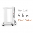 TROTEC TRH 22 E YAĞLI RADYATÖR 2400 W 9 DİLİM FANLI 