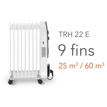TROTEC TRH 22 E YAĞLI RADYATÖR 2400 W 9 DİLİM FANLI 