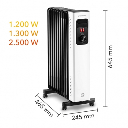 TROTEC TRH 27 E YAĞLI RADYATÖR 2500 W 11 DİLİM
