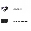 Desfabe Boxing Star 120x32 Cm Zincirli Boks Kum Torbası Siyah+El Sargı Bandajı+Atlama İpi Desfabe Boxing Star 120x32 Cm Zincirli Boks Kum Torbası Siyah+El Sargı Bandajı+Atlama İpi