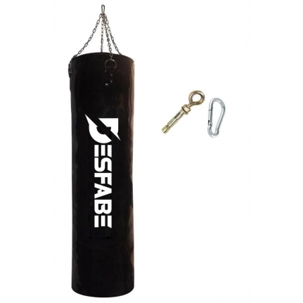 Desfabe Boxing Star 120x32 Cm Zincirli Boks Kum Torbası Siyah+Askı Aparatı Desfabe Boxing Star 120x32 Cm Zincirli Boks Kum Torbası Siyah+Askı Aparatı