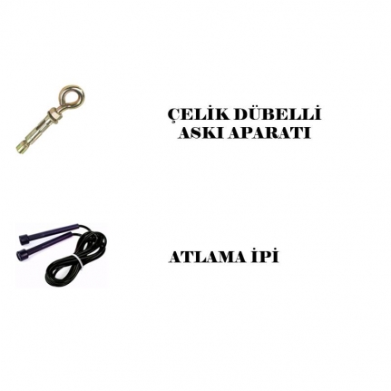 Desfabe Boxing Star 70x25 Cm Zincirli Boks Kum Torbası Siyah+Askı Aparatı+Atlama İpi
