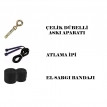 Desfabe Boxing Star 70x25 Cm Zincirli Boks Kum Torbası Siyah+Askı Aparatı+El Bandajı+Atlama İpi Desfabe Boxing Star 70x25 Cm Zincirli Boks Kum Torbası Siyah+Askı Aparatı+El Bandajı+Atlama İpi