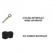 Desfabe Boxing Star 70x25 Cm Zincirli Boks Kum Torbası Siyah+Askı Aparatı+El Sargı Bandajı Desfabe Boxing Star 70x25 Cm Zincirli Boks Kum Torbası Siyah+Askı Aparatı+El Sargı Bandajı