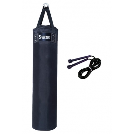 Desfabe Polydes 120x30 Cm Kolonlu Boks Kum Torbası Siyah+Atlama İpi
